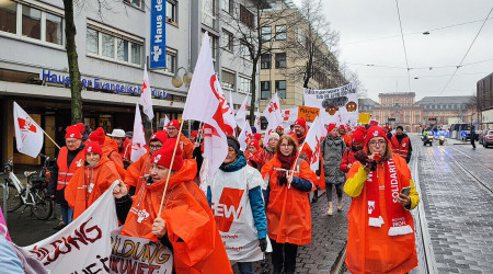 GEW Demo-Zug in Mannheim (Quelle: Marco Stritzinger)