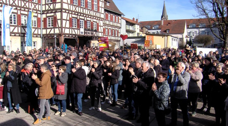 Demo Demokratie in Münsingen (Quelle: BWeins)